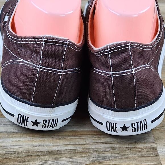 💜Converse One Star Brown Slip-On Low Top Sneakers Size 10 - Picture 10 of 12